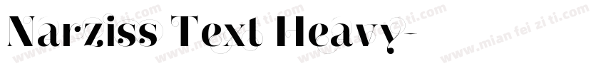 Narziss Text Heavy字体转换